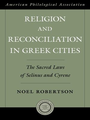 cover image of Religion and Reconciliation in Greek Cities